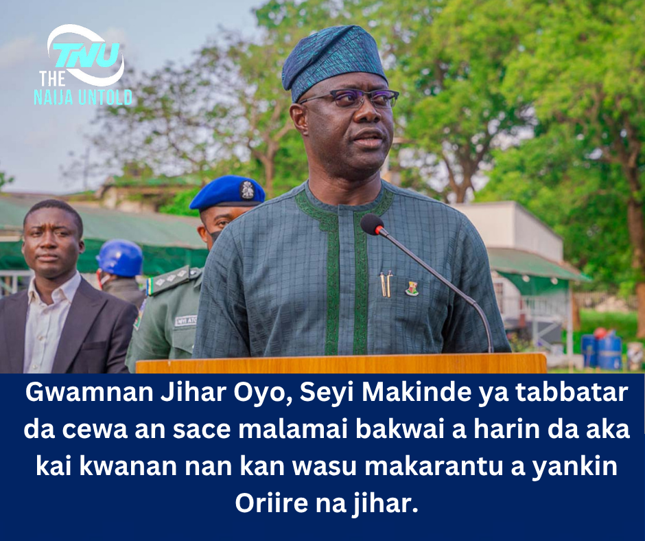 Gwamnan Jihar Oyo, Seyi Makinde ya tabbatar da cewa an sace malamai bakwai a harin da aka kai kwanan nan kan wasu makarantu a yankin Oriire na jihar.