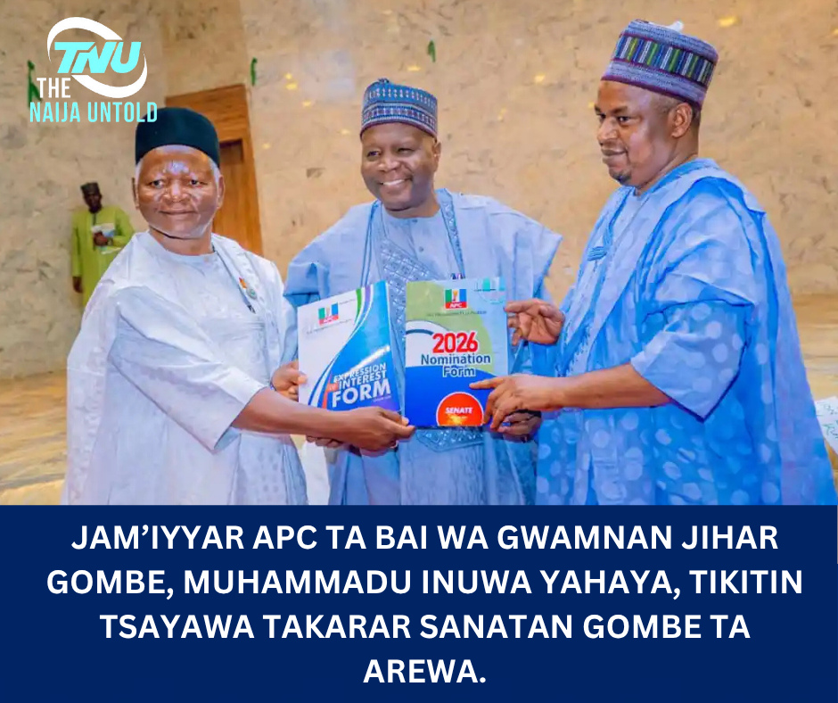 Jam’iyyar APC ta bai wa Gwamnan Jihar Gombe, Muhammadu Inuwa Yahaya, tikitin tsayawa takarar Sanatan Gombe ta Arewa.