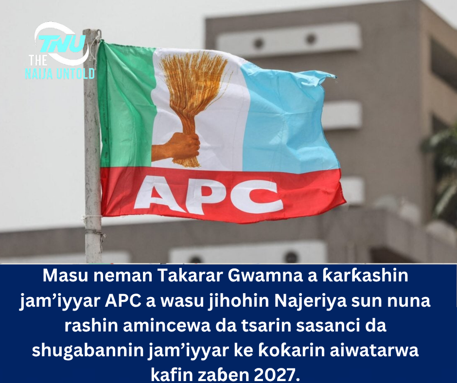 Masu neman Takarar Gwamna a ƙarƙashin jam’iyyar APC a wasu jihohin Najeriya sun nuna rashin amincewa da tsarin sasanci da shugabannin jam’iyyar ke ƙoƙarin aiwatarwa kafin zaɓen 2027.