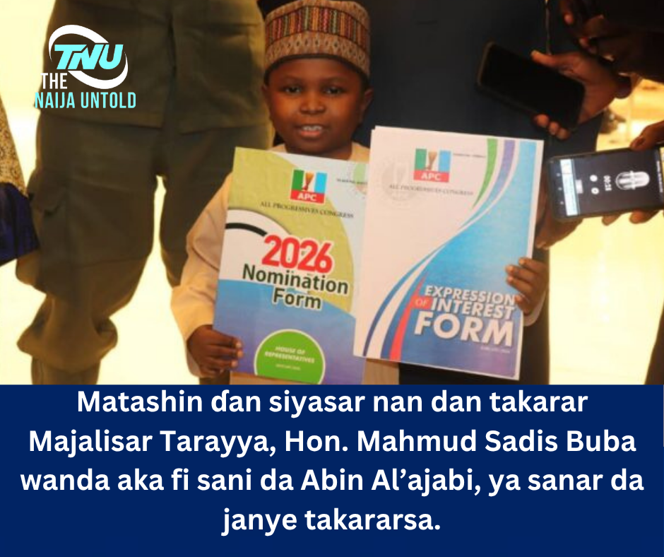 Matashin ɗan siyasar nan dan takarar Majalisar Tarayya, Hon. Mahmud Sadis Buba wanda aka fi sani da Abin Al’ajabi, ya sanar da janye takararsa.
