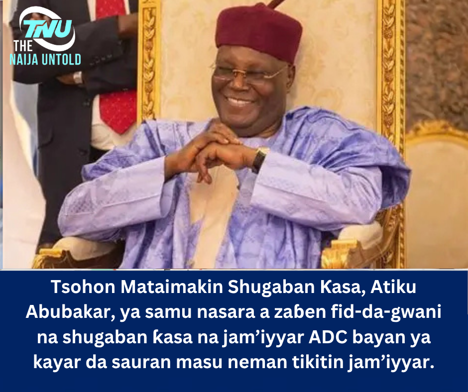Tsohon Mataimakin Shugaban Ƙasa, Atiku Abubakar, ya samu nasara a zaɓen fid-da-gwani na shugaban ƙasa na jam’iyyar ADC bayan ya kayar da sauran masu neman tikitin jam’iyyar.