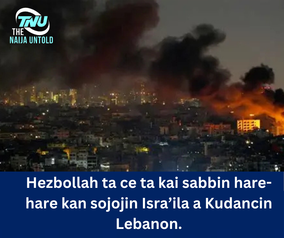 Hezbollah ta ce ta kai sabbin hare-hare kan sojojin Isra’ila a Kudancin Lebanon.