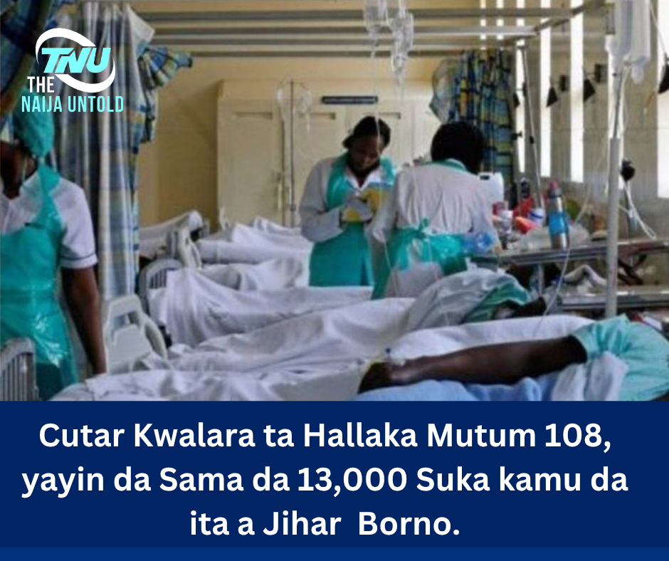 Cutar Kwalara ta Hallaka Mutum 108, yayin da Sama da 13,000 Suka kamu da ita a Jihar  Borno.
